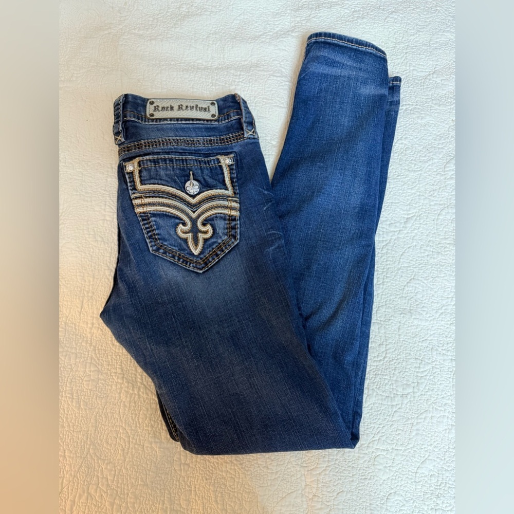 Rock Revival Women's Dark Blue Skinny Jeans